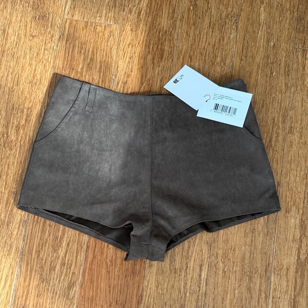 Frankie Shop Valmere Suede Shorts